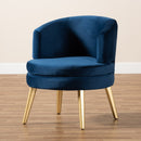 Round Velvet Accent Chair | Bali Loom Baptiste | Oroatrade.com