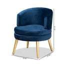 Round Velvet Accent Chair | Bali Loom Baptiste | Oroatrade.com
