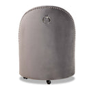 Studded Velvet Rolling Accent Chair | Bali Loom Bethel | Oroatrade.com