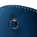 Studded Velvet Rolling Accent Chair | Bali Loom Bethel | Oroatrade.com