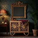 Floral Woven 2 Door Cabinet | Bali Loom Acelin | Oroatrade.com