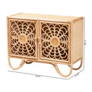 Floral Woven 2 Door Cabinet | Bali Loom Acelin | Oroatrade.com
