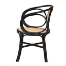 Black Framed Rattan Dining Chair | Bali Loom Palesa | Oroatrade.com