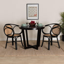 Black Framed Rattan Dining Chair | Bali Loom Palesa | Oroatrade.com