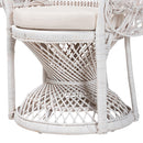 White Rattan Peacock Chair | Bali Loom Kallima | Oroatrade.com