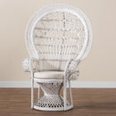 White Rattan Peacock Chair | Bali Loom Kallima | Oroatrade.com