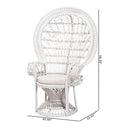 White Rattan Peacock Chair | Bali Loom Kallima | Oroatrade.com
