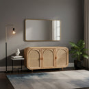 Handcrafted Rattan 3 Door Cabinet | Bali Loom Evania | Oroatrade.com