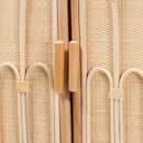 Curled Rattan Pole Cabinet | Bali Loom Gitano | Oroatrade.com