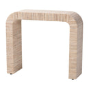 Woven Grasscloth Console Table | Bali Loom Yarelie | Oroatrade.com