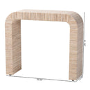 Woven Grasscloth Console Table | Bali Loom Yarelie | Oroatrade.com