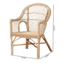 Natural Braided Rattan Lounge Chair | Bali Loom Zaira | Oroatrade.com