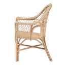 Natural Braided Rattan Lounge Chair | Bali Loom Zaira | Oroatrade.com