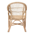 Natural Braided Rattan Lounge Chair | Bali Loom Zaira | Oroatrade.com