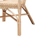 Natural Braided Rattan Lounge Chair | Bali Loom Zaira | Oroatrade.com