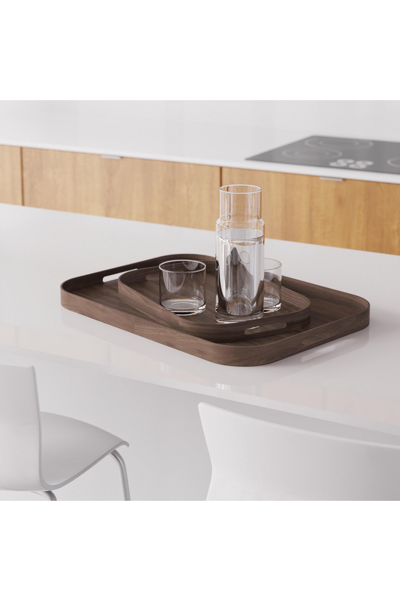 Matte Lacquered Rectangular Tray L | Wireworks Bellhop | Oroa Trade