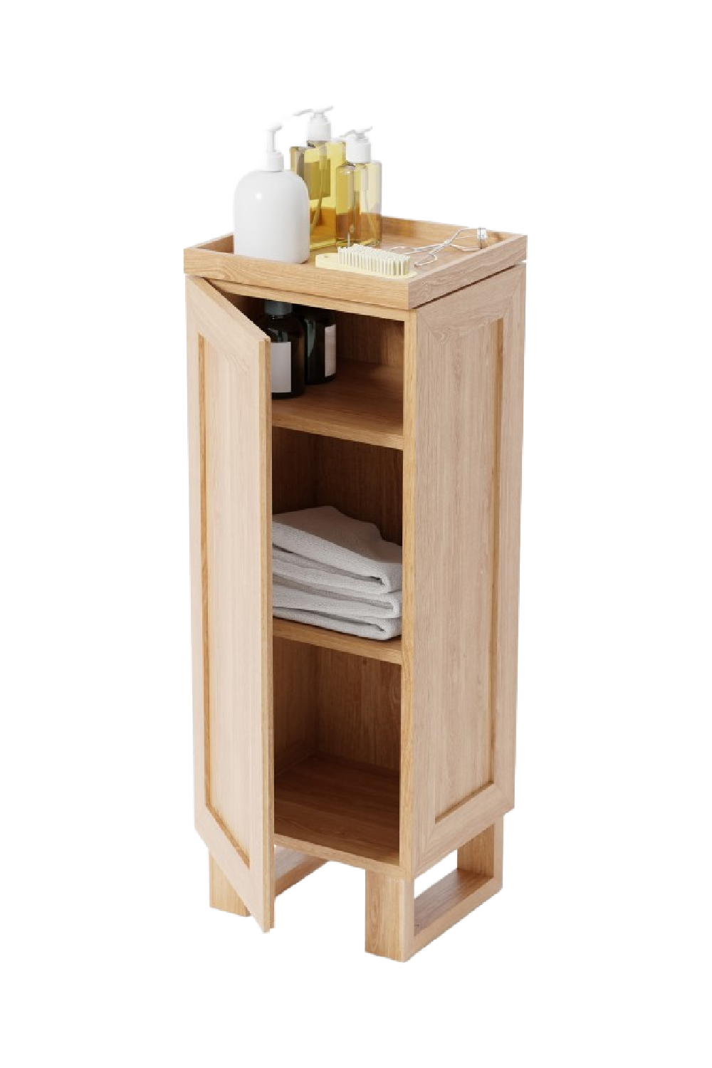 Wireworks Bathroom Storage Stand Wood