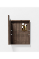 Walnut Bathroom Mirror Cabinet | Wireworks Slimeline | Oroatrade.com