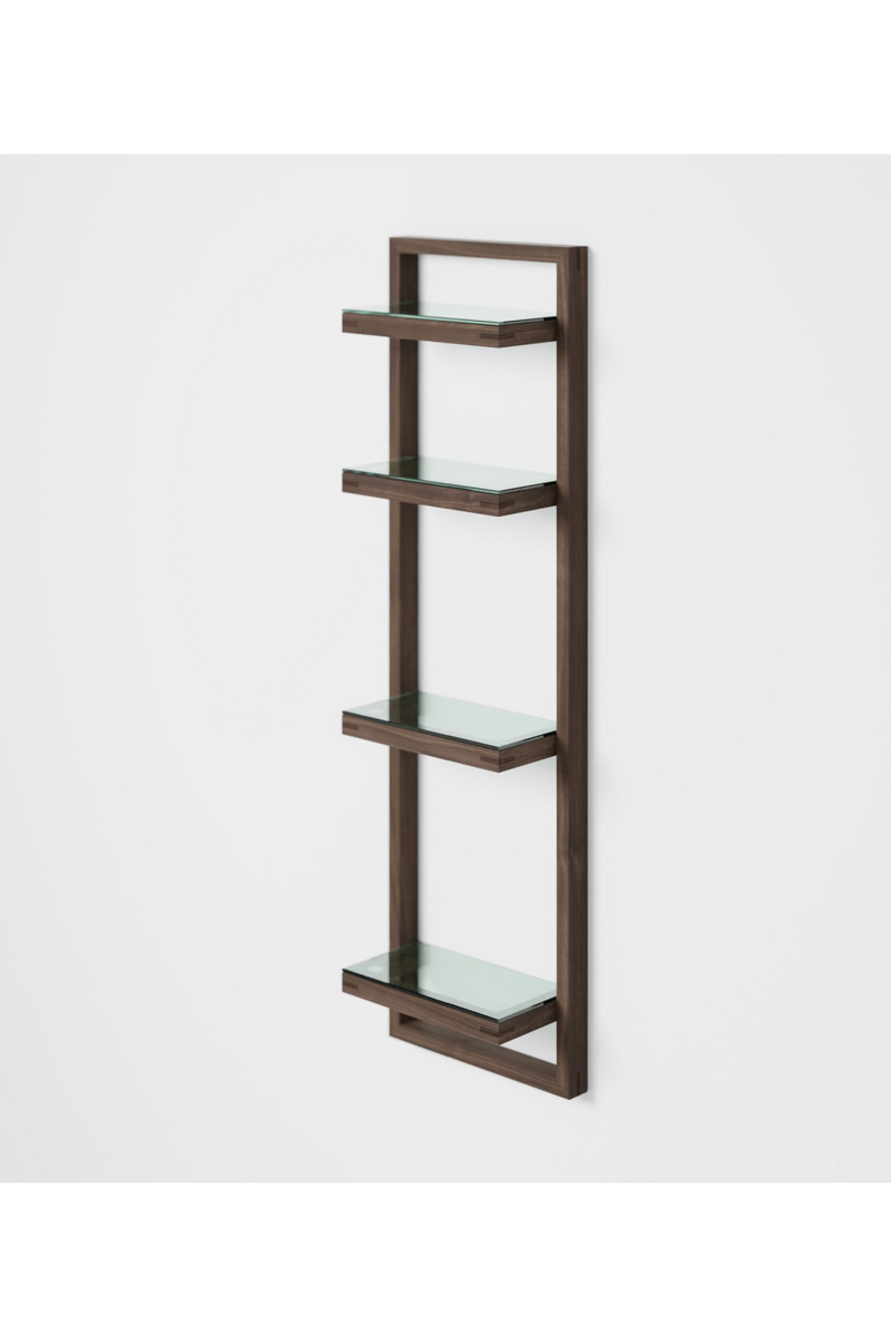 Walnut Bathroom Wall Shelf | Wireworks Zone | Oroatrade.com