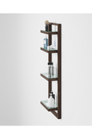 Walnut Bathroom Wall Shelf | Wireworks Zone | Oroatrade.com