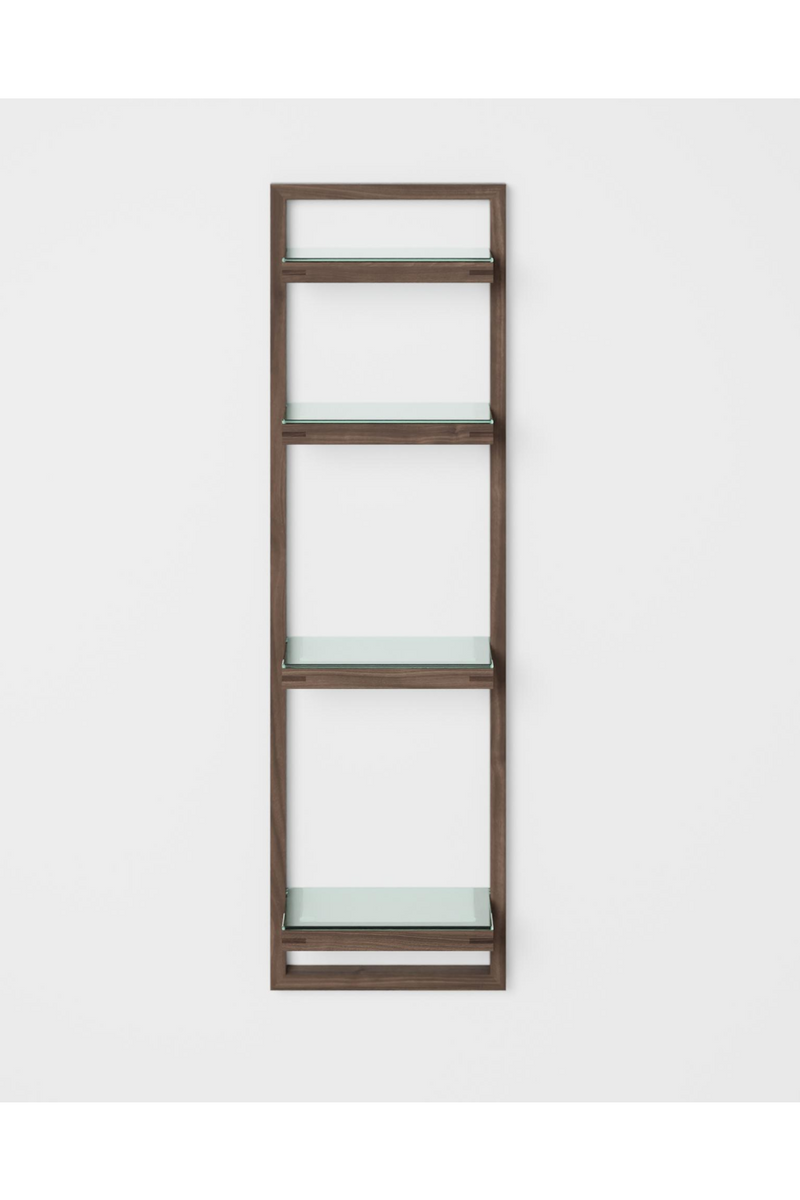 Walnut Bathroom Wall Shelf | Wireworks Zone | Oroatrade.com