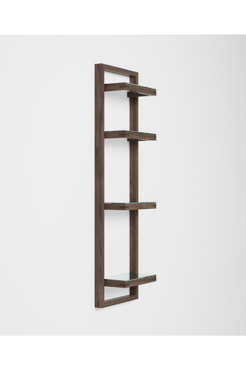 Walnut Bathroom Wall Shelf | Wireworks Zone | Oroatrade.com