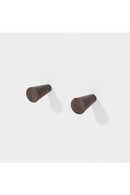 Walnut Wall Hooks (2) | Wireworks Slimline | Oroatrade.com