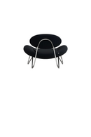 Black Contemporary Lounge Chair | WOUD Meadow