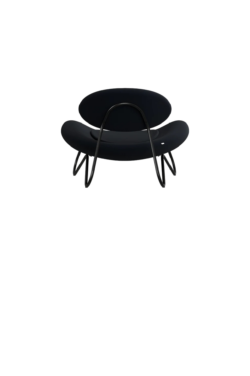 Black Contemporary Lounge Chair | WOUD Meadow