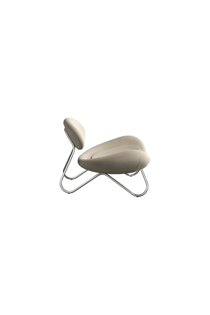 Off-White Modern Lounge Chair | WOUD Meadow | Oroatrade.com