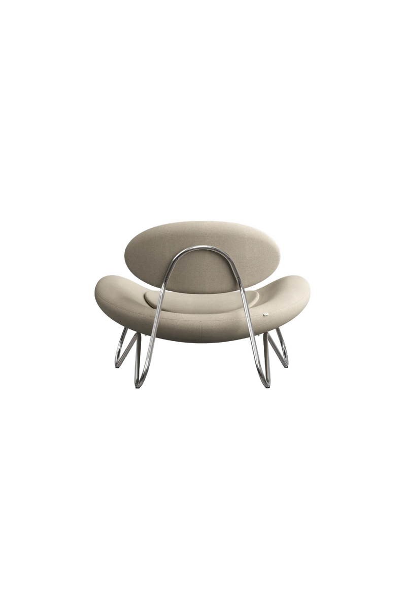 Off-White Modern Lounge Chair | WOUD Meadow | Oroatrade.com