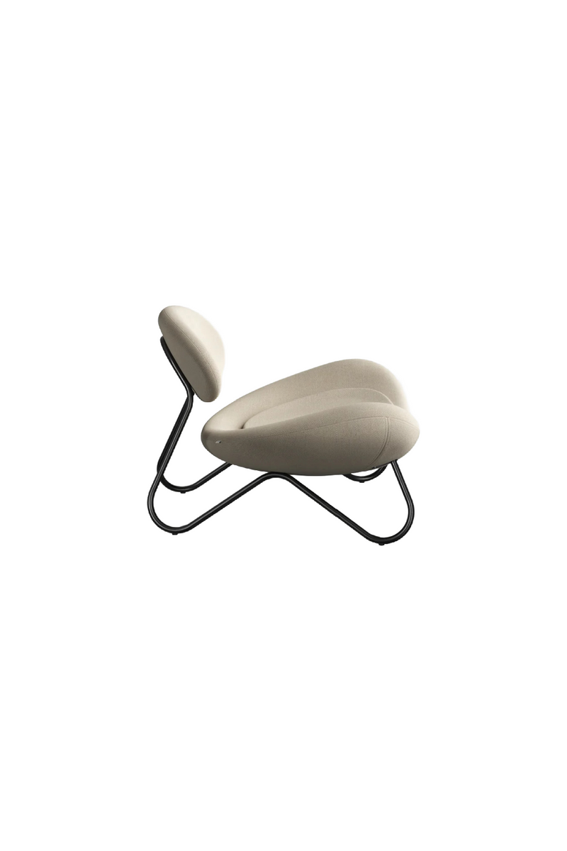 Off-White Modern Lounge Chair | WOUD Meadow | Oroatrade.com