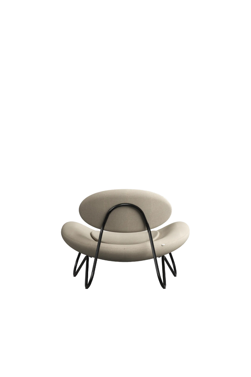 Off-White Modern Lounge Chair | WOUD Meadow | Oroatrade.com