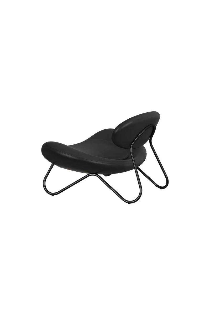 Black Leather Modern Lounge Chair | WOUD Meadow | Oroatrade.com