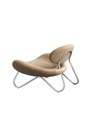 Gold Leather Modern Lounge Chair | WOUD Meadow | Oroatrade.com