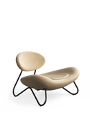 Gold Leather Modern Lounge Chair | WOUD Meadow | Oroatrade.com