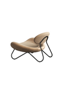 Gold Leather Modern Lounge Chair | WOUD Meadow | Oroatrade.com