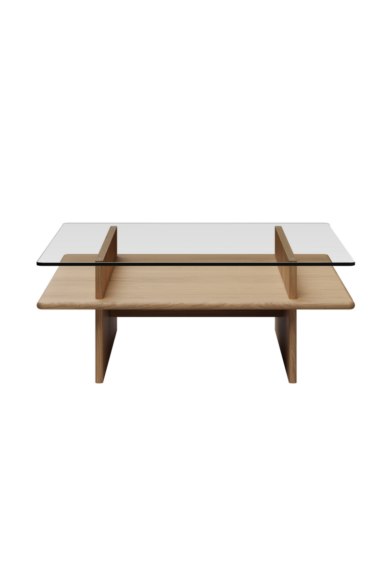 Glass Top Coffee Table | WOUD Parallel | Oroatrade.com