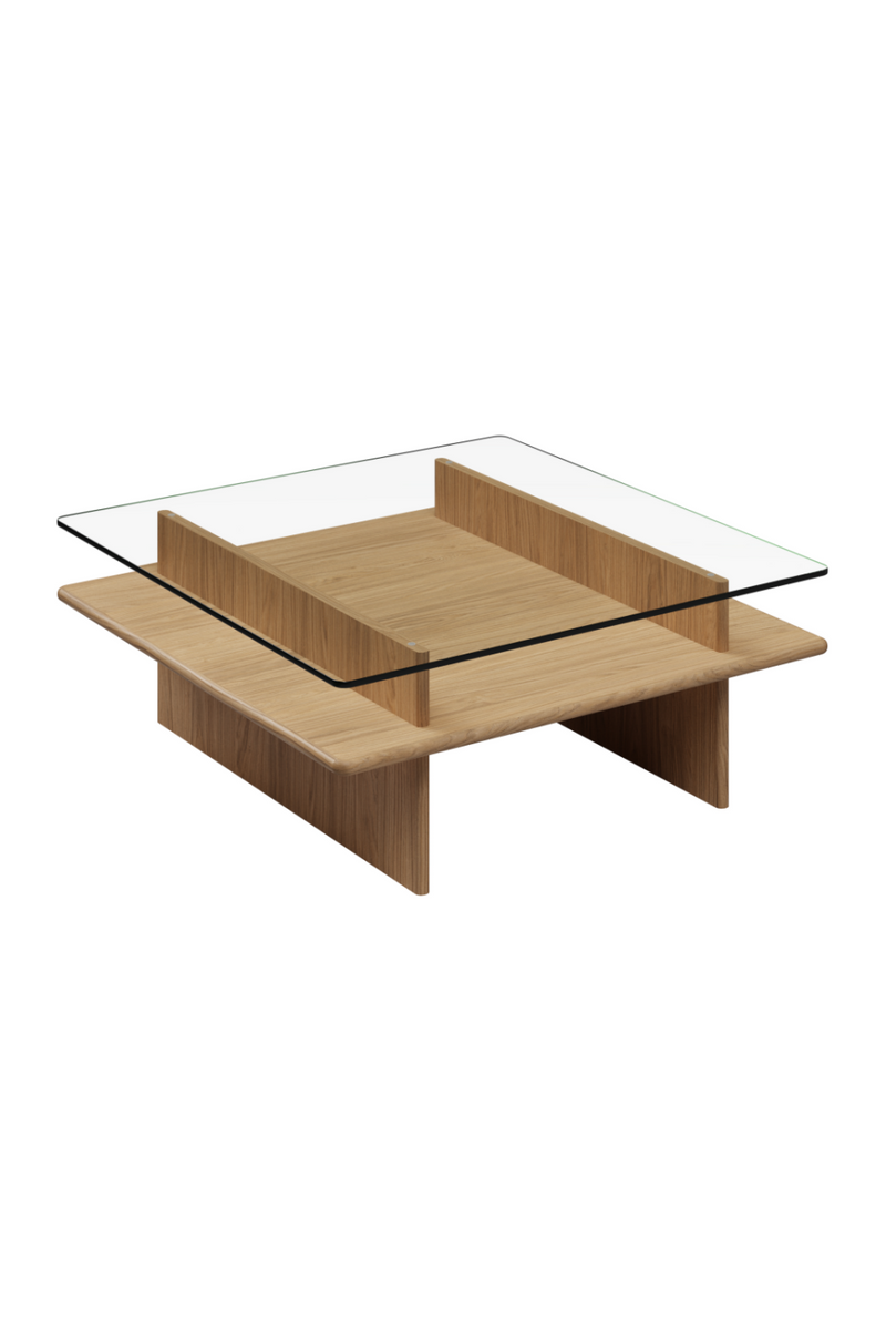 Glass Top Coffee Table | WOUD Parallel | Oroatrade.com