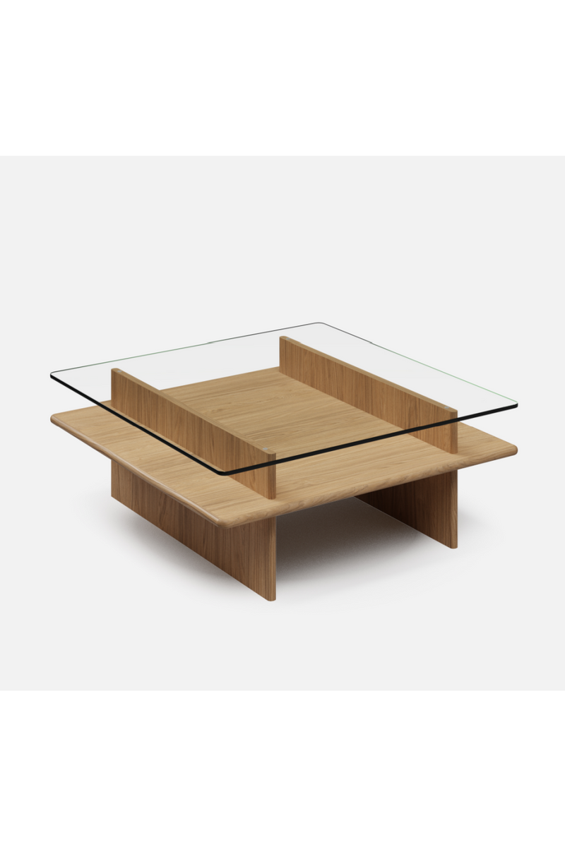 Glass Top Coffee Table | WOUD Parallel | Oroatrade.com