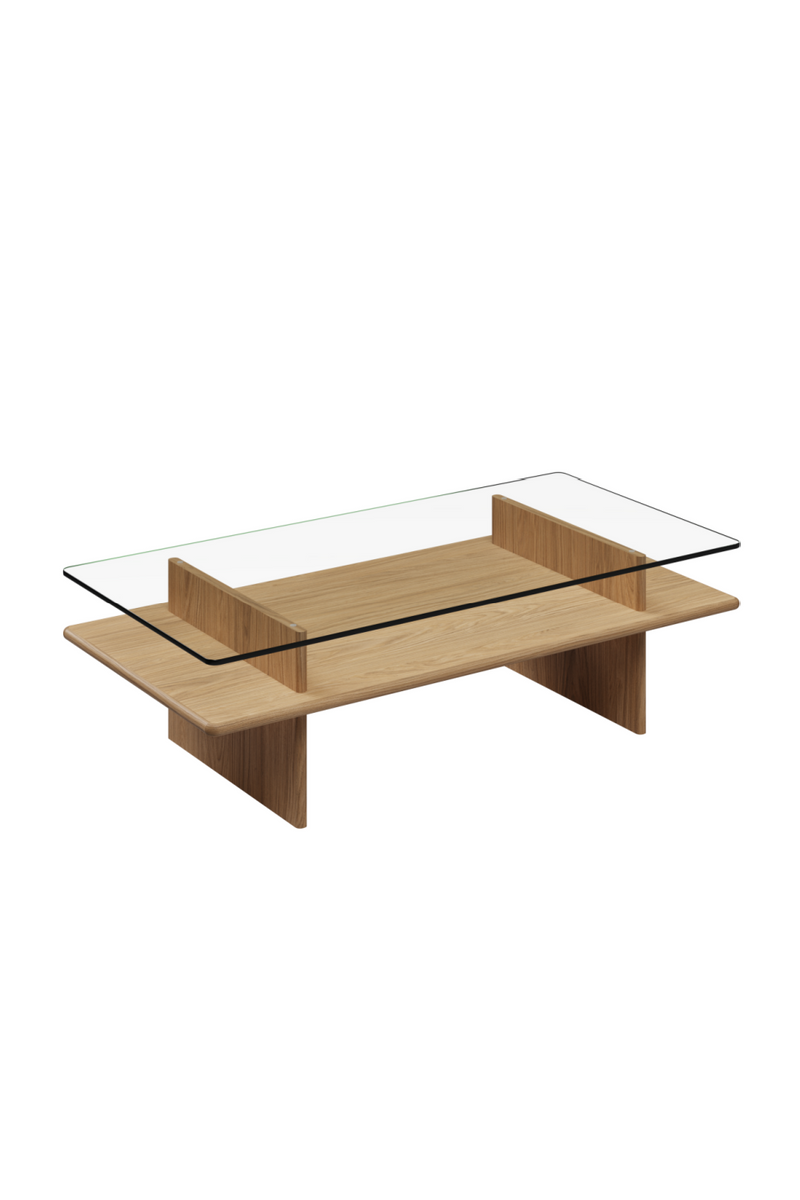 Glass Top Coffee Table | WOUD Parallel | Oroatrade.com