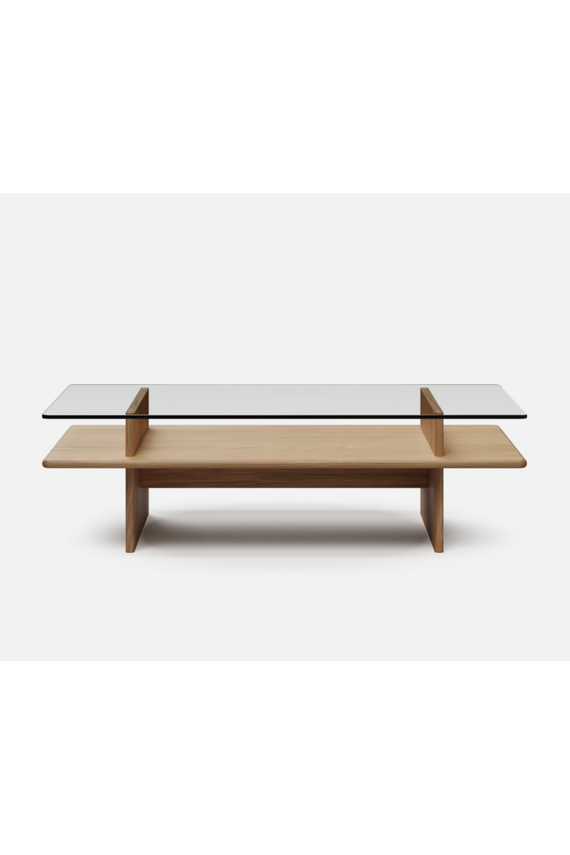 Glass Top Coffee Table | WOUD Parallel | Oroatrade.com