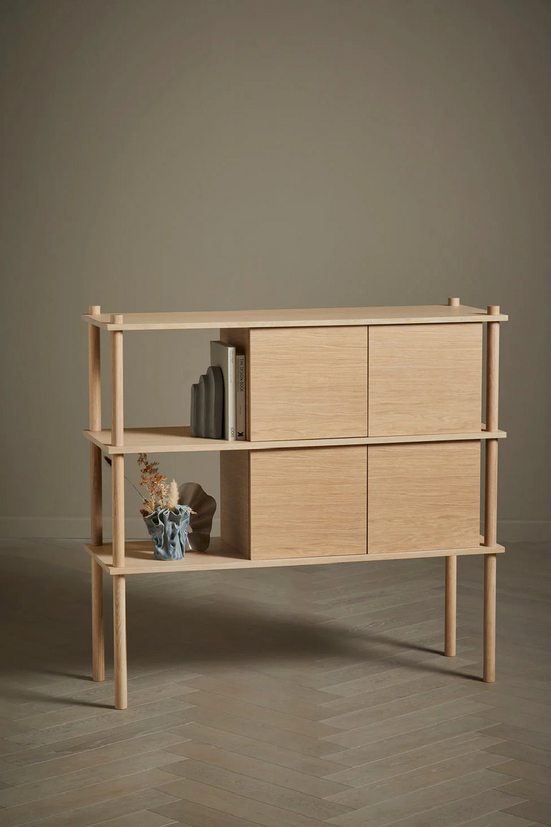 Oak 2-Door Modular Cabinet | WOUD Elevate | Oroatrade.com