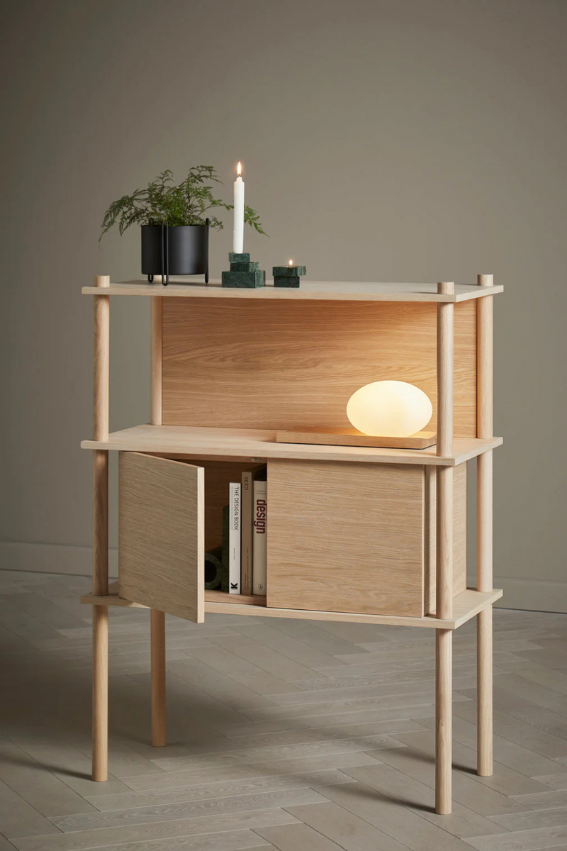 Oak 2-Door Modular Cabinet | WOUD Elevate | Oroatrade.com