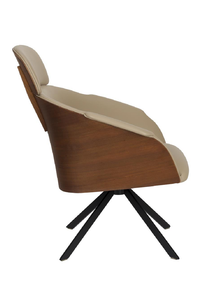 Beige Leather Lounge Chair | Zuiver Frie | Oroatrade.com