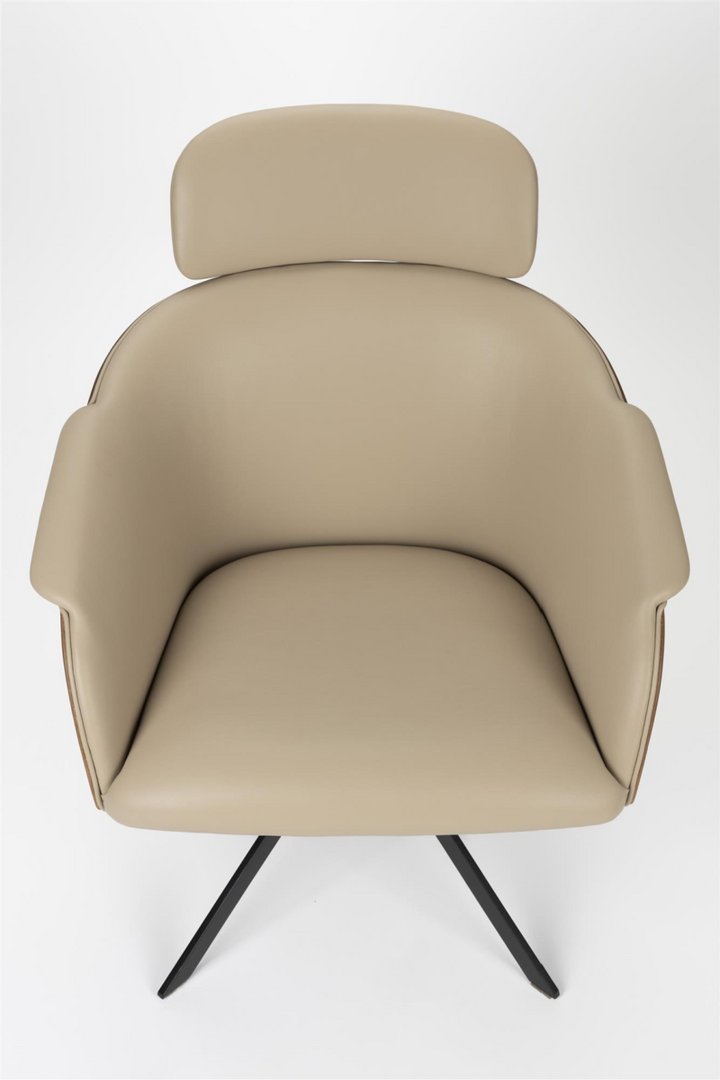 Beige Leather Lounge Chair | Zuiver Frie | Oroatrade.com