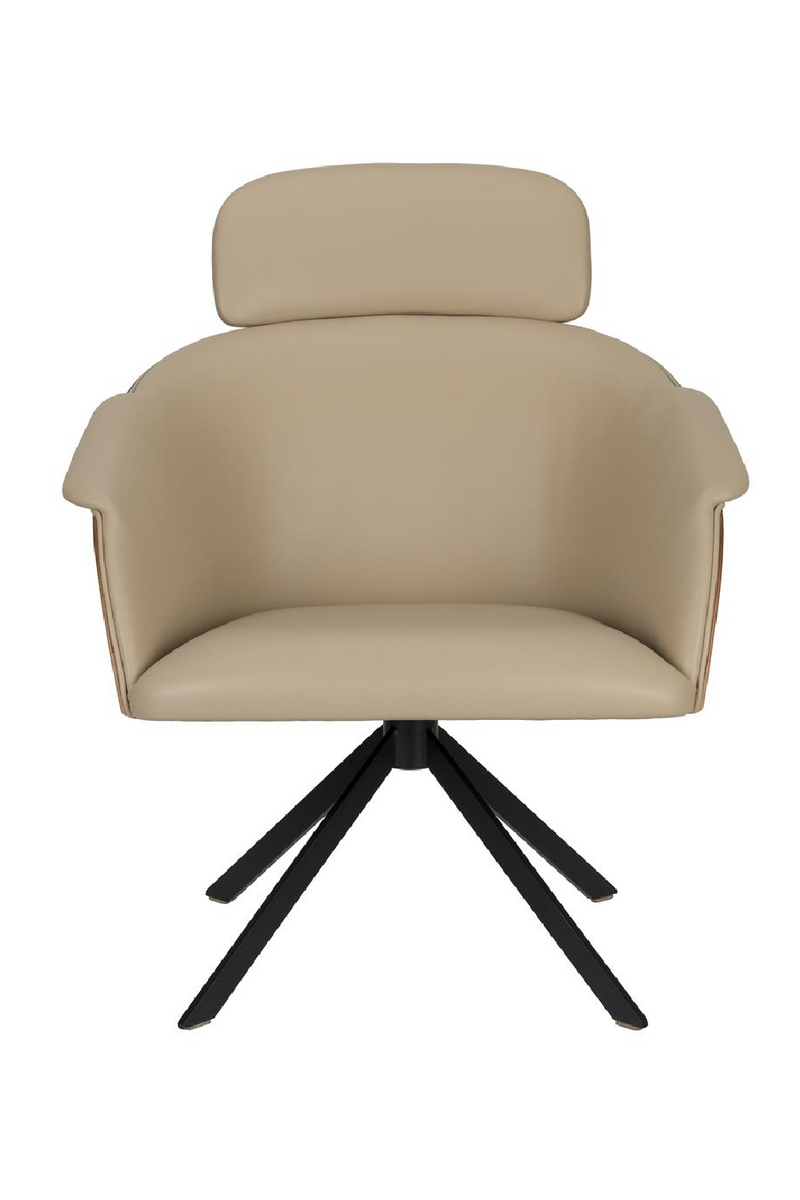 Beige Leather Lounge Chair | Zuiver Frie | Oroatrade.com