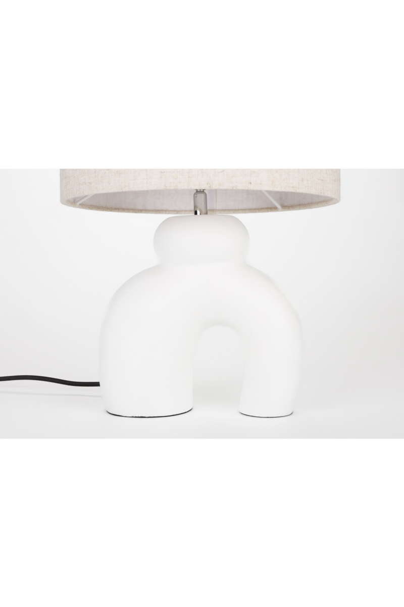 White Curved Table Lamp | Zuiver Bibi | Oroatrade.com