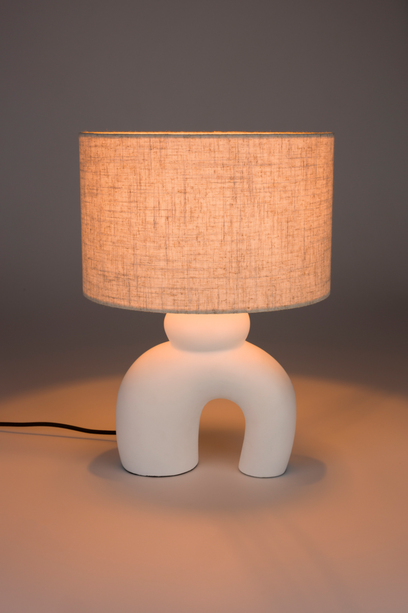 White Curved Table Lamp | Zuiver Bibi | Oroatrade.com