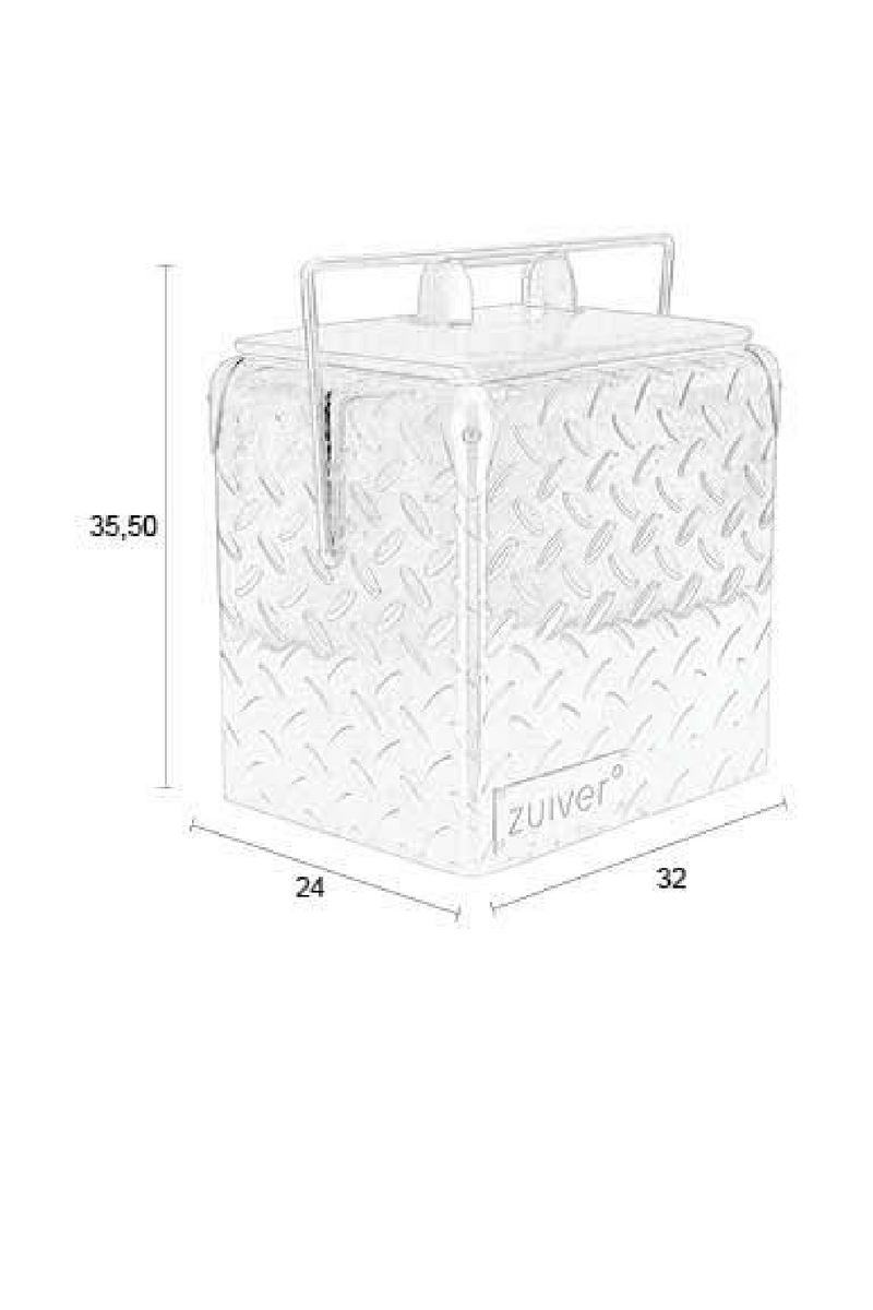 Gray Metal Cooler  | Zuiver  Be Heavy